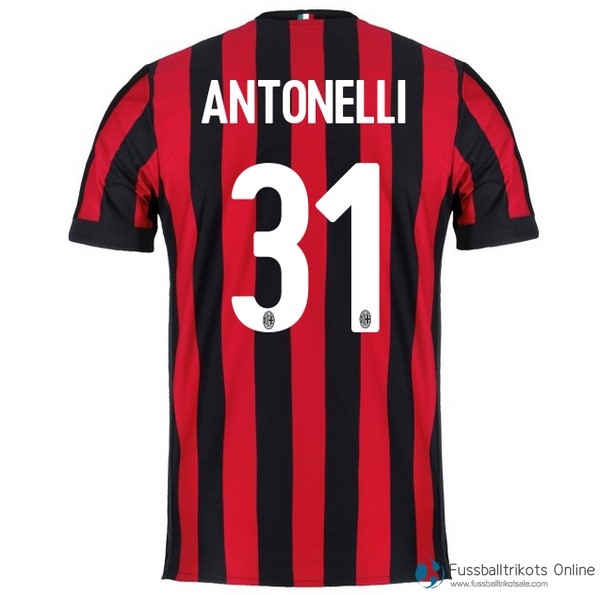 AC Milan Trikot Heim Antonelli 2017-18 Fussballtrikots Günstig